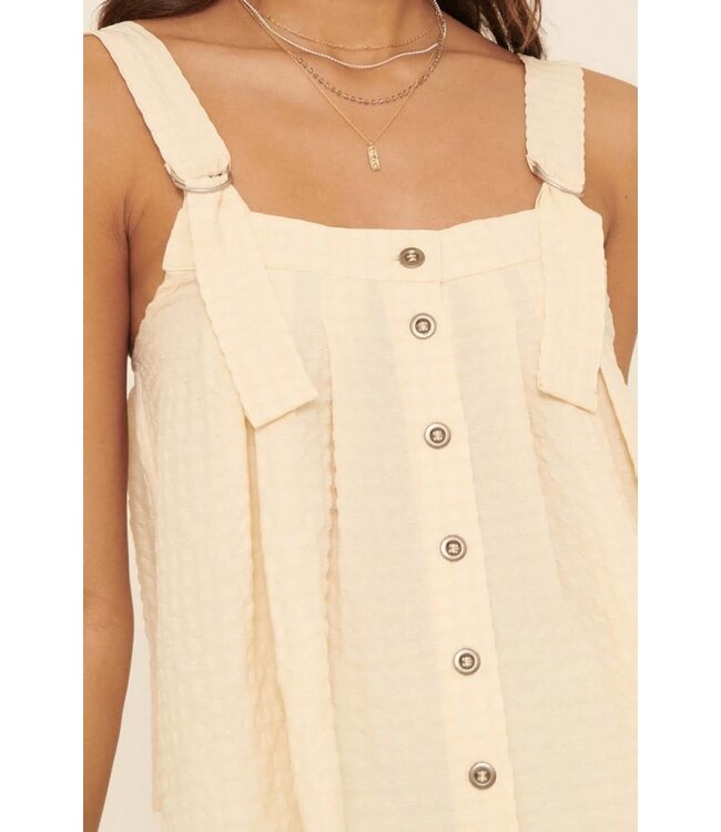 Promesa USA Adjustable shoulder strap button front top