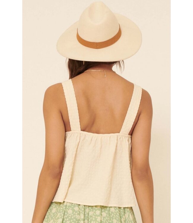 Promesa USA Adjustable shoulder strap button front top