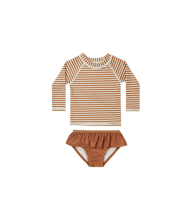 Rylee + Cru Rylee + Cru rash guard girls set swim suit