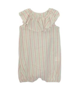 Mabel and Honey woven striped romper