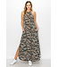 Army Halter maxi dress