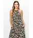Army Halter maxi dress