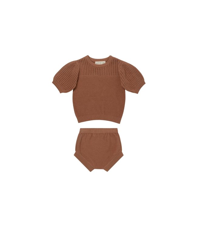 Quincy Mae Quincy Mae Pointelle knit set