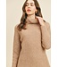 Paper Crane Textured Turtle Neck long sleeve sweater