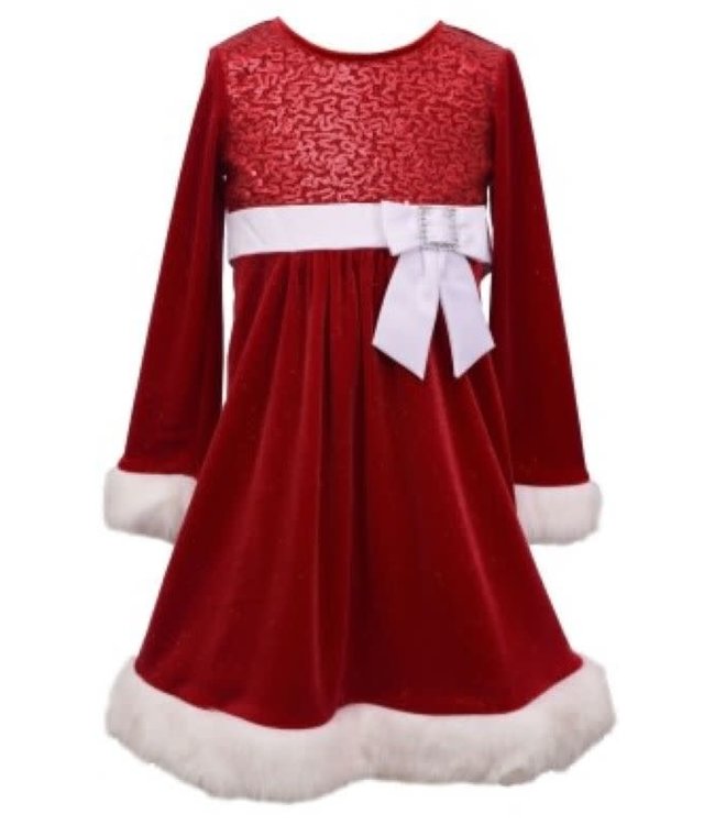 Sequin Bodice Santa Dress