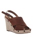 Melon wedge sandal