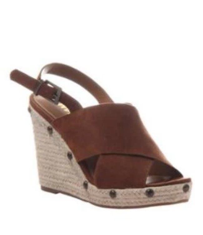 Melon wedge sandal