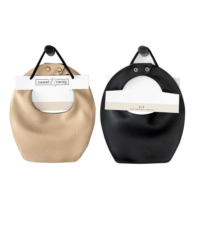 SweetNSwag Vegan Leather REVERSIBLE BIB