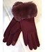 E Touch Jersey Glove with Faux Fur Cuff