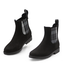 Charleston Shoe Co. Chelsea Rain Boot -Black w/gray