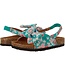 Joules kids Joules kids bayside bow slider green ditsy floral