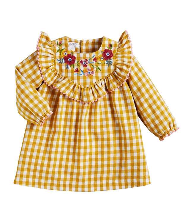 Mud Pie Girl's Yellow Gingham Dress