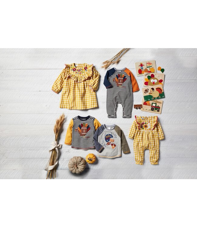 Mud Pie Girl's Yellow Gingham Dress