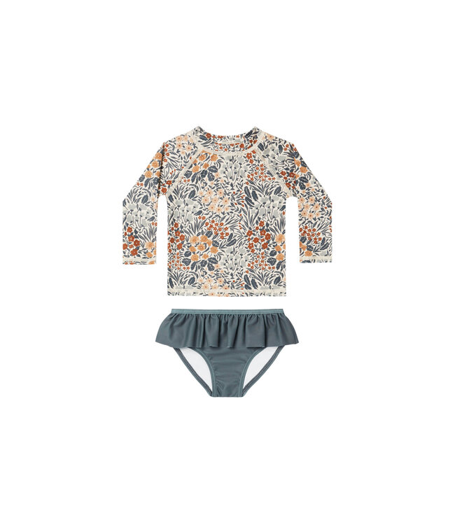 Rylee + Cru Rylee + Cru rash guard girls set swim suit