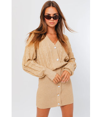 Button down sweater dress