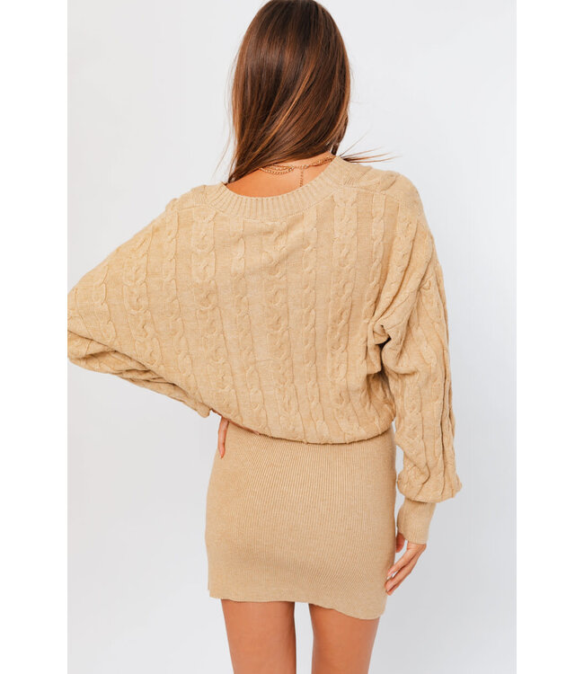 Button down sweater dress