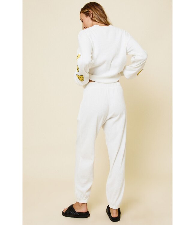 Smile Printed On Long Sleeve Set