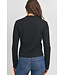 Paper Crane Mock neck  long sleeve top