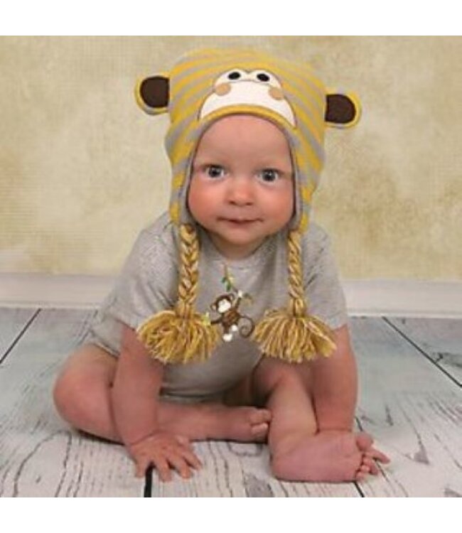 Stripe Monkey Snap shirt size 6-12 Months