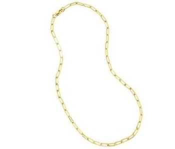 Maya J 14K Gold Plated Brass Large Paper Clip Chain 20"