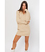 Half zip sweater dress