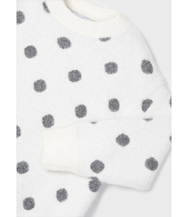 Mayoral Mayoral knitted polka dot sweater & legging set -size 4