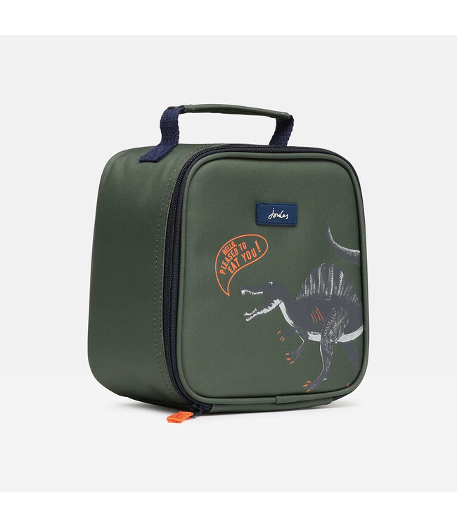 Joules Munch lunch bag green dino