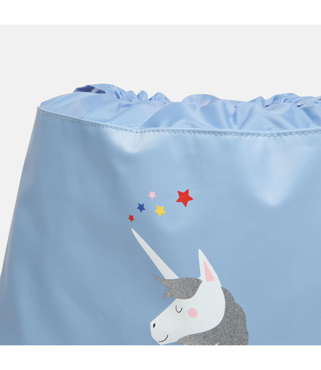 Joules Active drawstring bag - Blue Unicorn