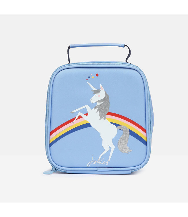 Joules Munch lunch bag -Blue Unicorn