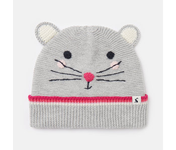 Joules Chummy knitted hat -Gray mouse