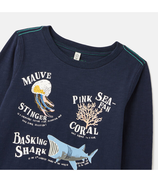Joules kids Glow in the dark sea creatures t-shirt