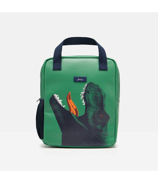 Joules Pathway artwork rubberized backpack -Green Dino