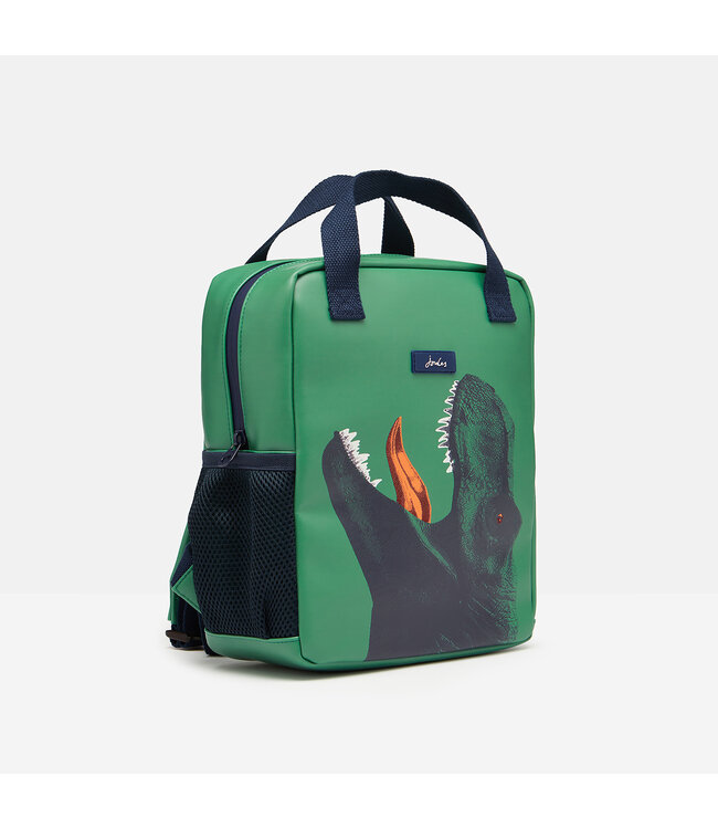 Joules Pathway artwork rubberized backpack -Green Dino
