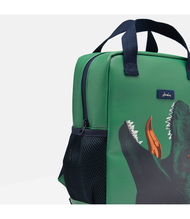 Joules Pathway artwork rubberized backpack -Green Dino