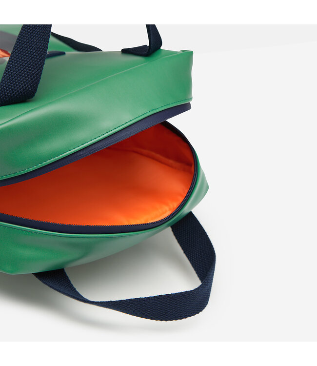 Joules Pathway artwork rubberized backpack -Green Dino