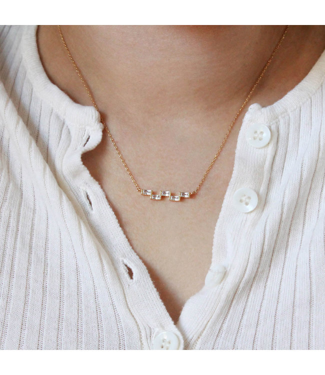 ZigZag bar necklace