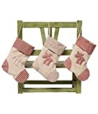 Cozy stocking ornament 3 PC set -Moose