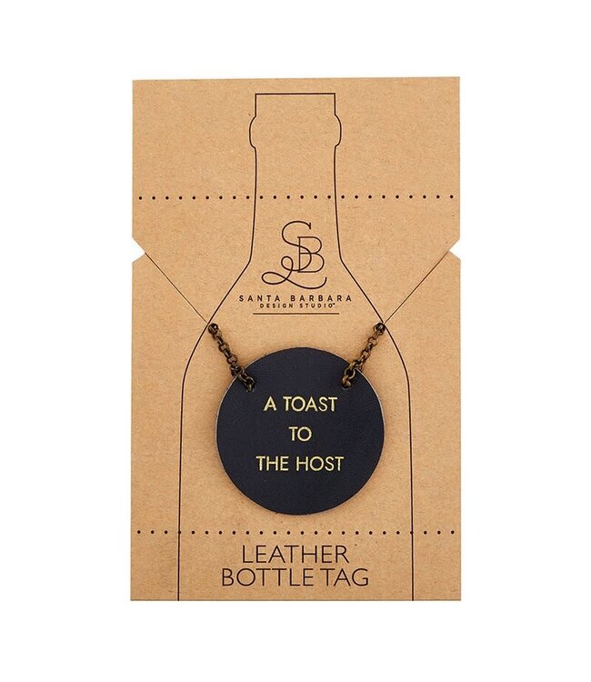 Santa Barbara Leather bottle tags
