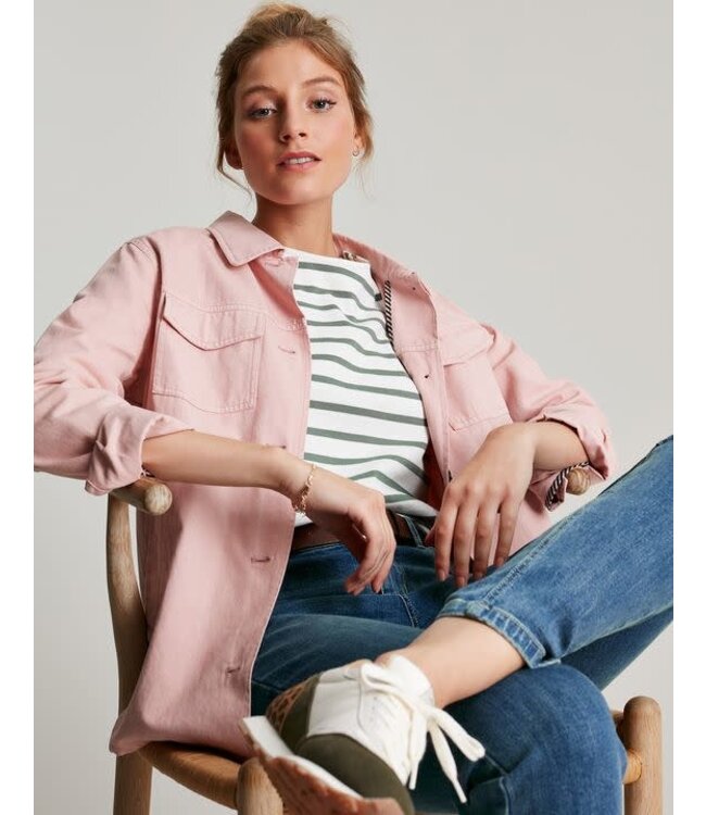 Joules Aubree button shoulder jersey top