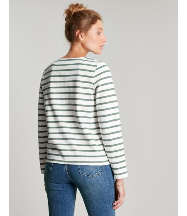 Joules Aubree button shoulder jersey top