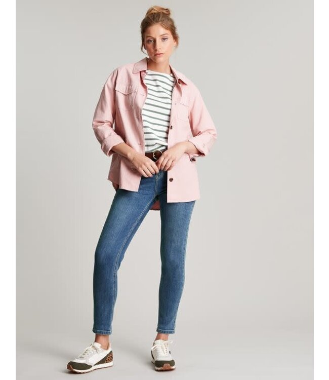 Joules Aubree button shoulder jersey top