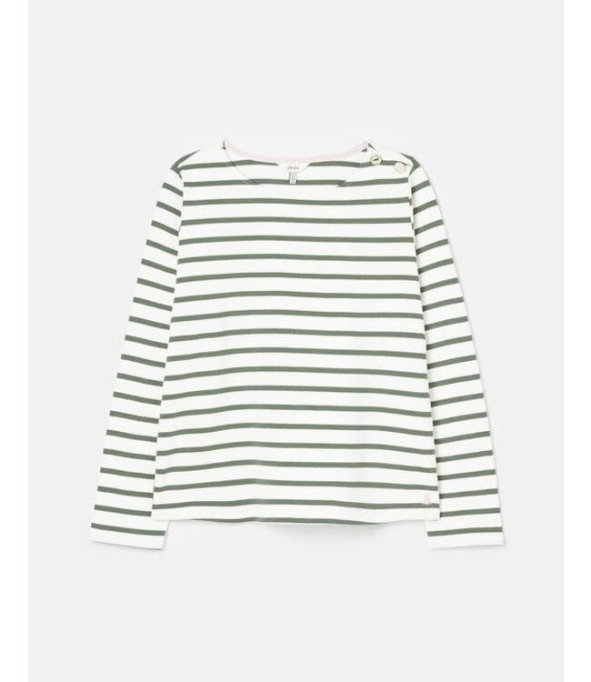 Joules Aubree button shoulder jersey top