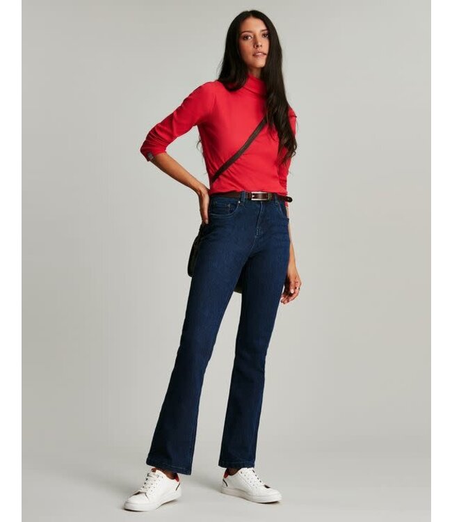 Joules Clarissa solid roll neck jersey top