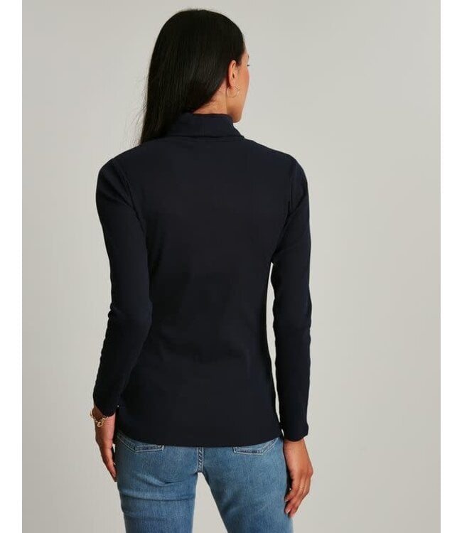 Joules Clarissa solid roll neck jersey top