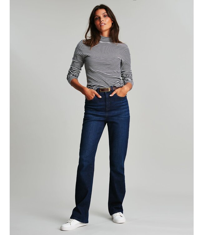Joules Clarissa stripe roll neck jersey top