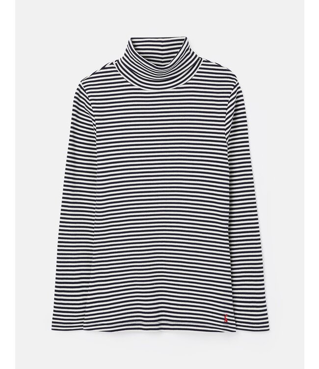 Joules Clarissa stripe roll neck jersey top