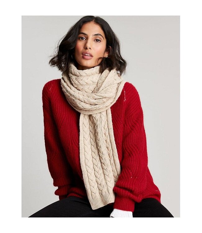 Joules Elena Cable Knit Scarf
