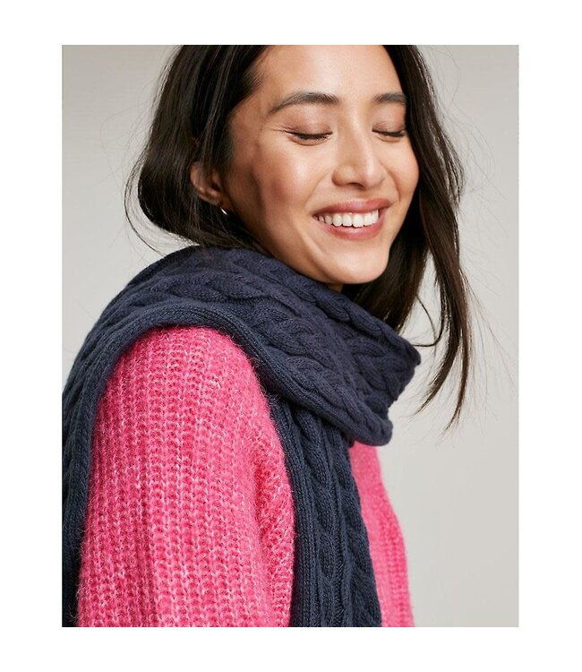 Joules Elena Cable Knit Scarf