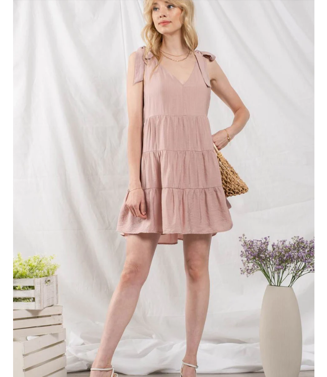 Blu Pepper Tie strap mini dress