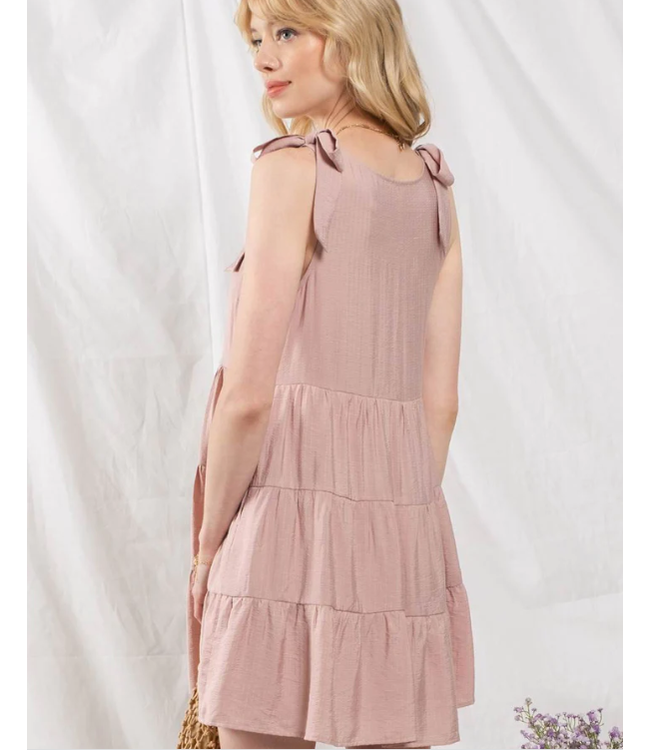 Blu Pepper Tie strap mini dress